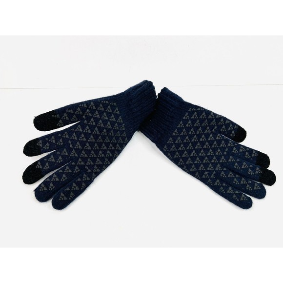 Vgogfly Winter Knit Blue Gloves Warm Full Fingers Women Touch Screen Anti Slip L - Picture 3 of 4